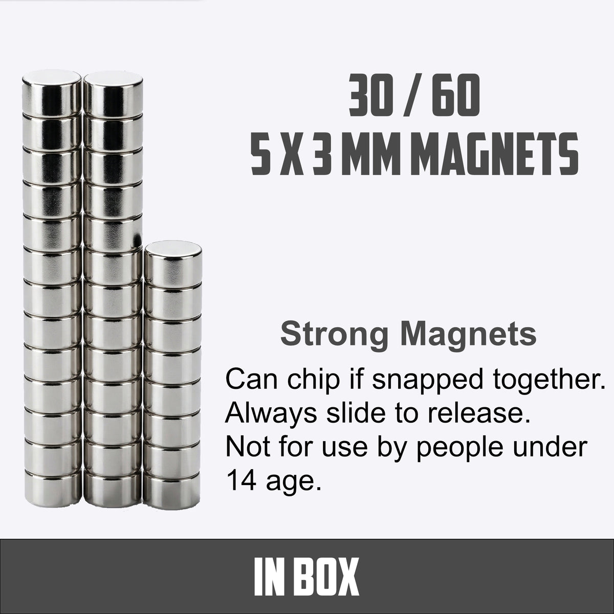 5mm X 3mm Neodymium Disc Magnets