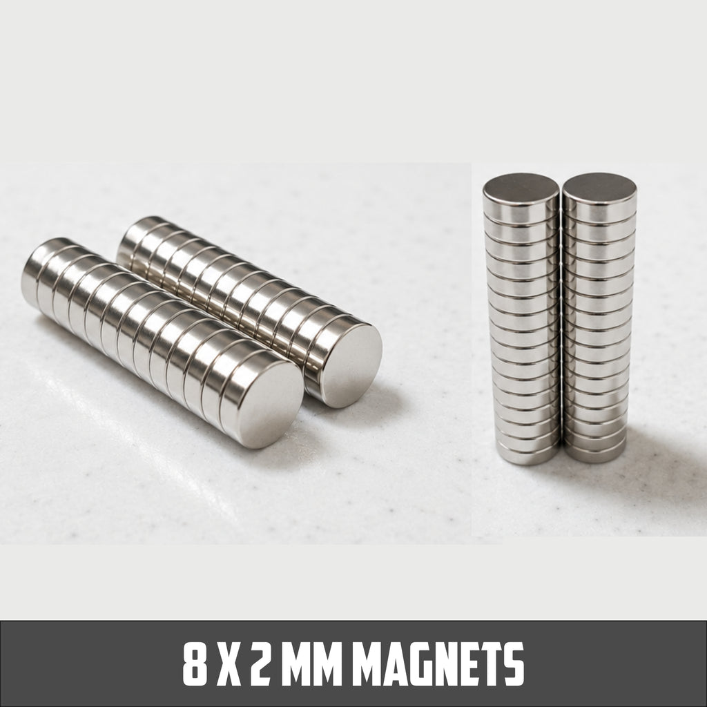 8mm X 2 mm Round Disk Neodymium Magnets