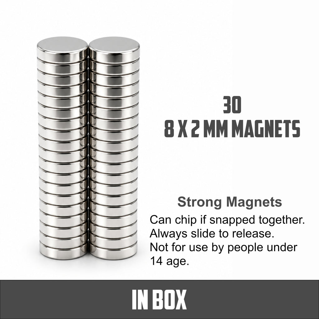8mm X 2 mm Round Disk Neodymium Magnets