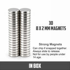 8mm X 2 mm Round Disk Neodymium Magnets