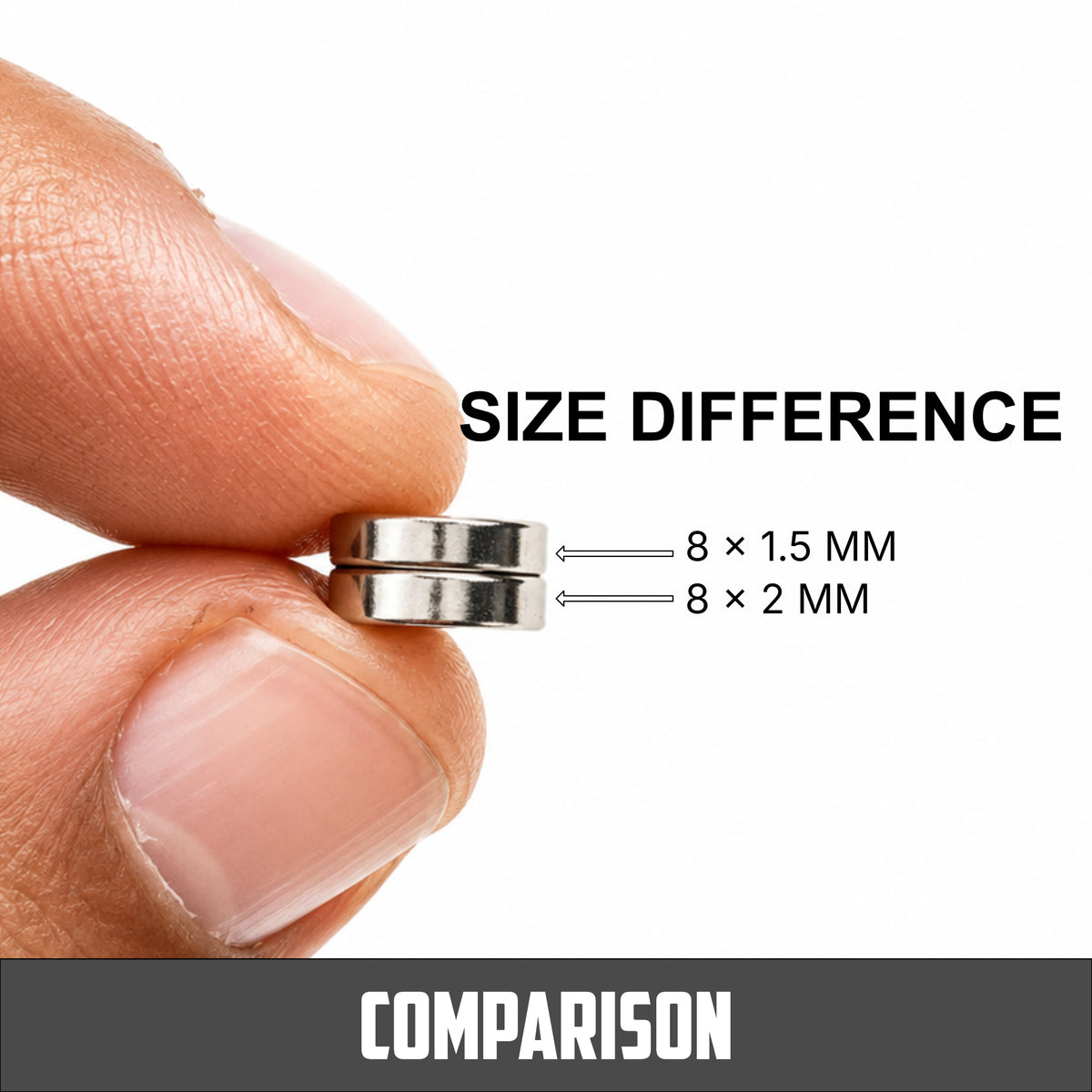 8 mm x 1.5 mm Round Disk Neodymium Magnets